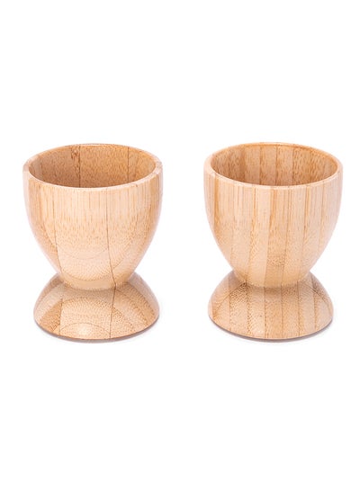 Buy Alberto Bamboo Egg Cup Holder 5.8x6.8centimeter in Saudi Arabia