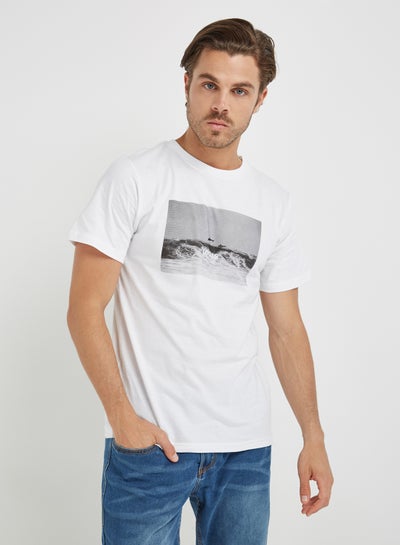 Buy Ocean Local Crew Neck T-Shirt White in UAE