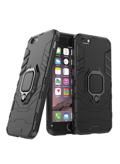 اشتري Anti-Fall Ring Bracket Full Package Armor Phone Case Cover For Apple iPhone 7 Plus Black في السعودية