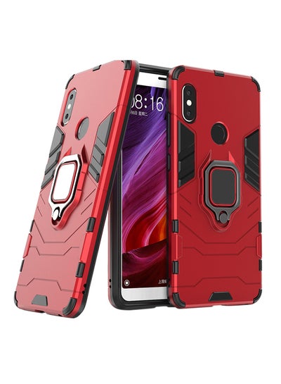 Buy Anti-Fall Ring Bracket Full Package Armor Phone Case Cover For Xiaomi Mi Max 3 Red in Saudi Arabia