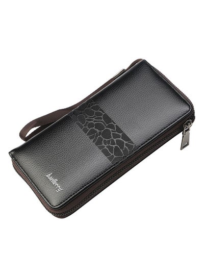 Buy Purse Business Multi-Function Zipper Clutch Bag Black in Saudi Arabia