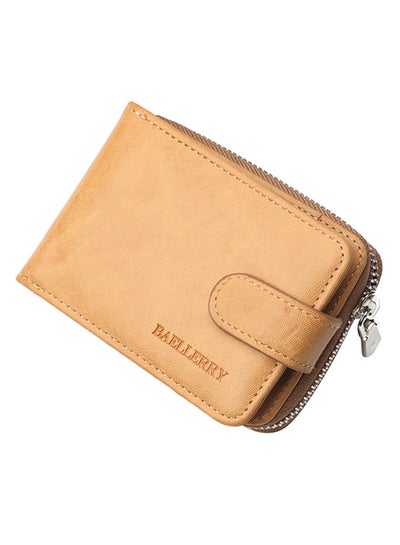 Buy Business Multi-Card Zero Wallet Yellow/Brown in Saudi Arabia