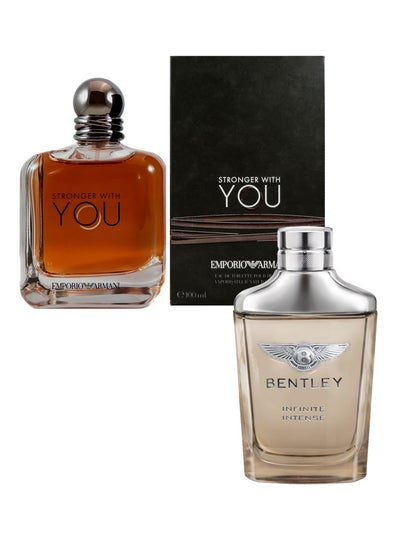 Buy Stronger With You EDT And Infinity Intense EDP Set (Emporio Armani Stronger With You EDT 100 ml And Infinity Intense EDP 100 ml) in Saudi Arabia