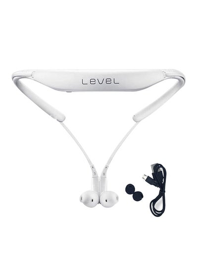Buy Level U Wireless Bluetooth Neck Headsets Collar Noise Cancelling Headphone White in UAE