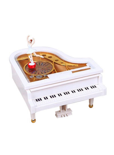 Buy Girl Dancing On The Piano Music Boxes Multicolour 30.0x25.0x5.0centimeter in UAE