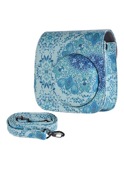 Buy Pu Camera Case Bag For Fujifilm Instax Mini 9/8+/8S/8, Blue Multicolour in UAE