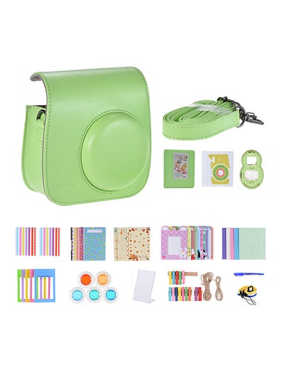 Buy Instant Camera Accessories Bundle Kit for Fujifilm Instax Mini Green in Saudi Arabia