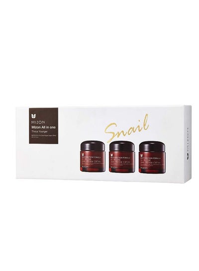 اشتري 3-Piece All In One Snail Repair Cream 3 x 75 مل في الامارات