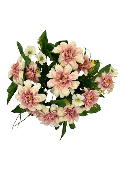 Buy Artificial Daisy Flowers European Style Pink/Cream/Green 48x24cm in UAE