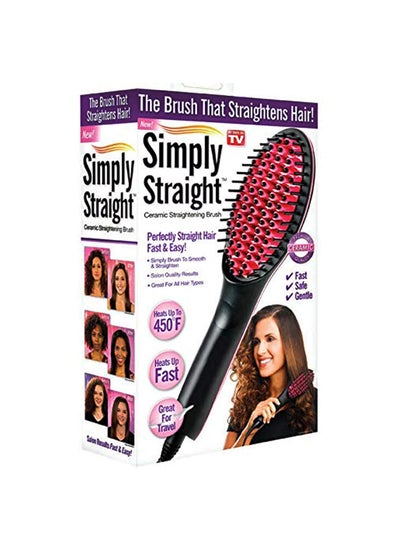 Buy Straightening Brush Black/Pink in Egypt