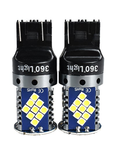 Buy 2-Piece 12V T20 7440 LED Signal Light Turnal Indicator For Car 48SMD in UAE