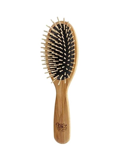 Buy Wooden Hair Brush Beige/Black in UAE