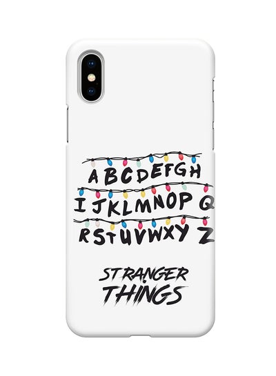 Buy Protective Case Cover For Apple iPhone XS Max With 3d Wrap around Edges Alphabets Stranger Things in UAE