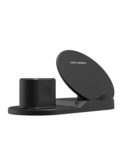 Buy 3 in 1 Wireless Mobile Charger Black in UAE