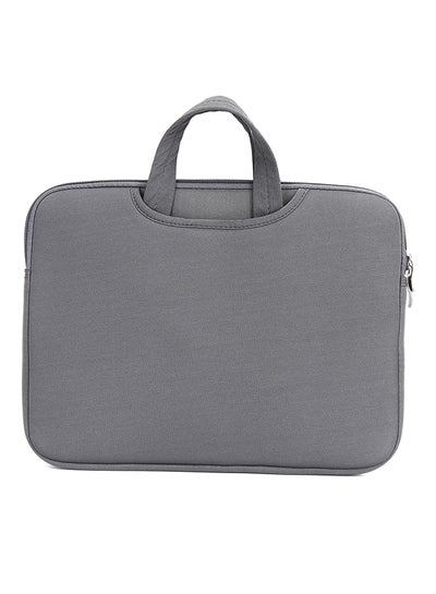 Buy Soft Sleeve Bag Case Briefcase Handlebag Pouch For Macbook Pro Grey in Saudi Arabia