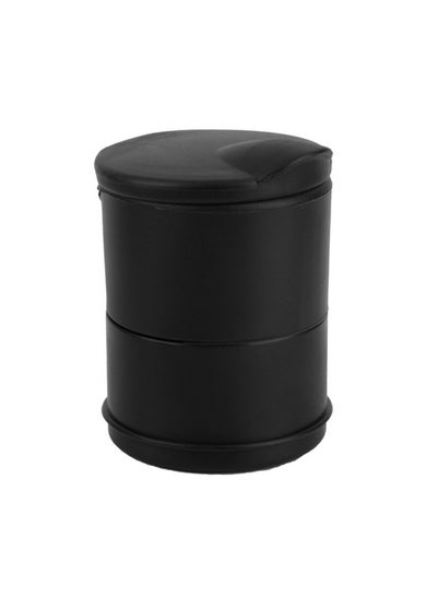 Buy Auto Car Truck LED Ash Cylinder Cup Holder Tank Black in UAE