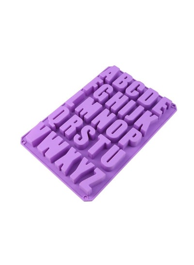 Buy Alphabet Bakeware Mould Purple 24x20x6cm in UAE