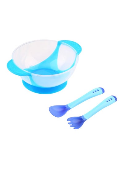 اشتري 3-Piece Suction Cup Bowl And Spoon Set في الامارات