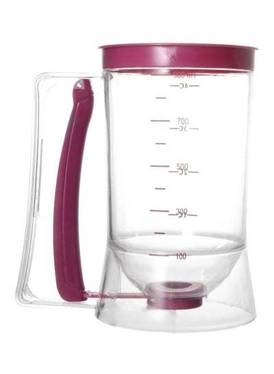 Buy Pancake Batter Dispenser Tool Clear/Purple 19x17x11centimeter in Egypt