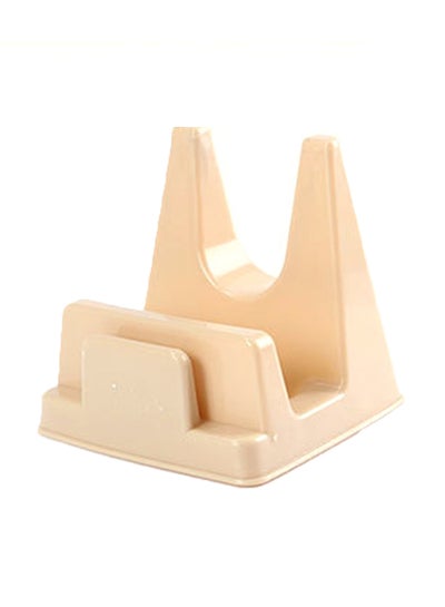 Buy Lid Stand Holder Beige 12x11.5x12centimeter in UAE