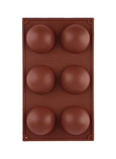 Buy Half Ball Shaped Mould Coffee 29.5x17.5x3.5centimeter in UAE