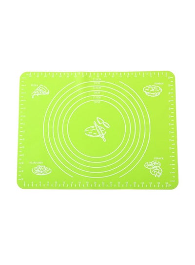 Buy Silicone Rolling Cut Mat Green 40x30x1cm in UAE