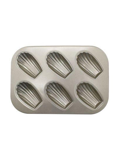 Buy Shell Shaped Cake Mould Silver 26.5x18.5x1.7centimeter in UAE