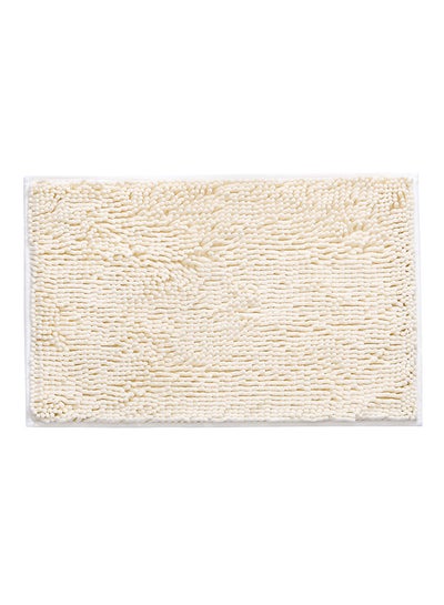 Buy Microfiber Anti-slip Water Absorbent Rug Beige 28.00x7.50x23.00cm in Saudi Arabia