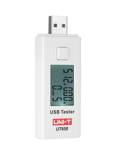 Buy Handheld LCD Digital USB Tester White 0.03kg in UAE