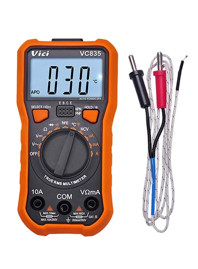 Buy Voltage Diode Temperature Resistance Current Meter With LCd Display Orange 0.274kg in UAE