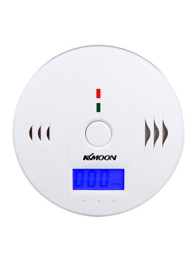 Buy LCD CO Carbon Monoxide Poisoning Sensor Monitor Alarm Detector white 0.118kg in UAE