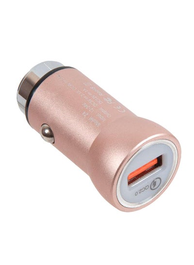 Buy QC 2.0 Car Charger Rose Gold in UAE