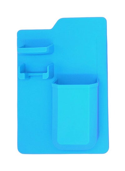 Buy Silicone Wall Toothbrush Holder Blue 21.5x14.5centimeter in Saudi Arabia