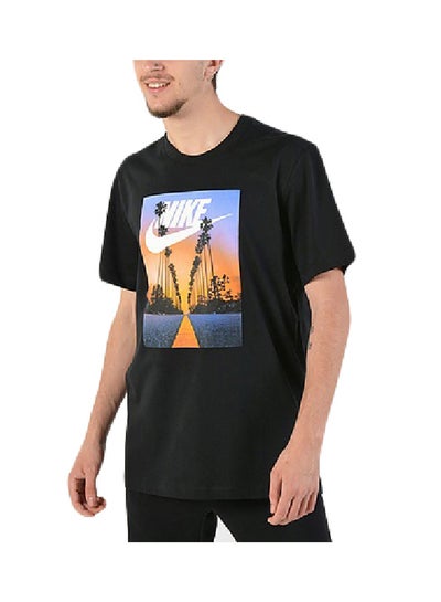 esqueleto Seminario semestre Sunset Palm T-shirt Black/Blue/Orange price in UAE | Noon UAE | kanbkam