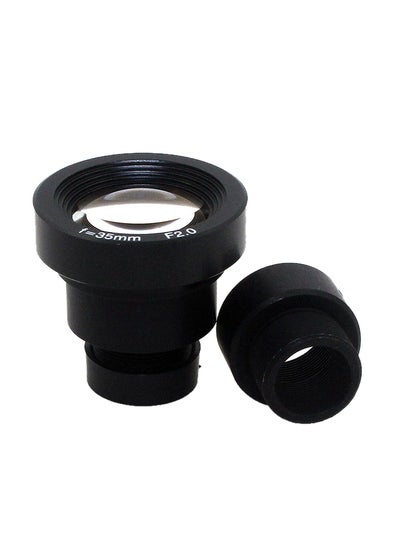 Buy F2.0 Focal Length Board Lens with Extension Adapter For CCTV Camera Black in UAE