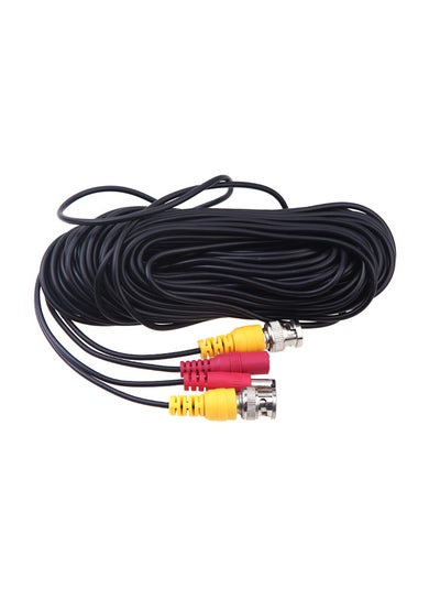Buy Nickel Plated Bnc Video Power Siamese Cable For Surveillance Camera Dvr Kit Black 20meter in Egypt