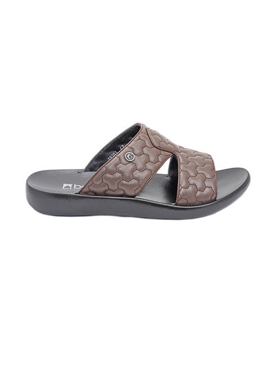 Buy Traditional Arabic Sandals Brown/Black in UAE