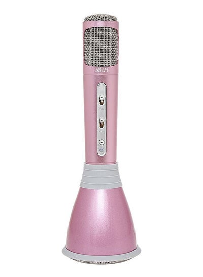 Buy Mini Karaoke Player With Bluetooth Wireless Speaker 4460700182 Pink in UAE