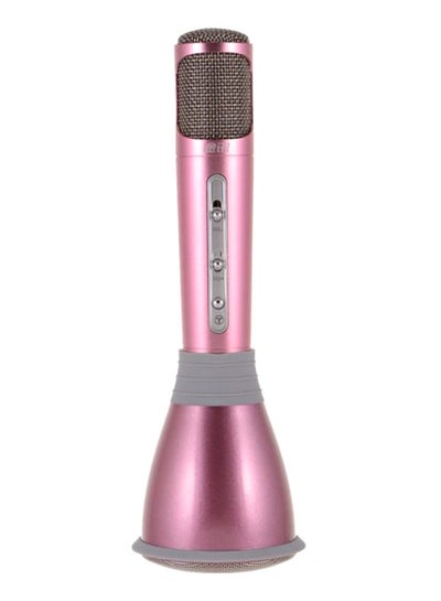 اشتري Portable Bluetooth Microphone With Speaker 4455300182 Pink في الامارات