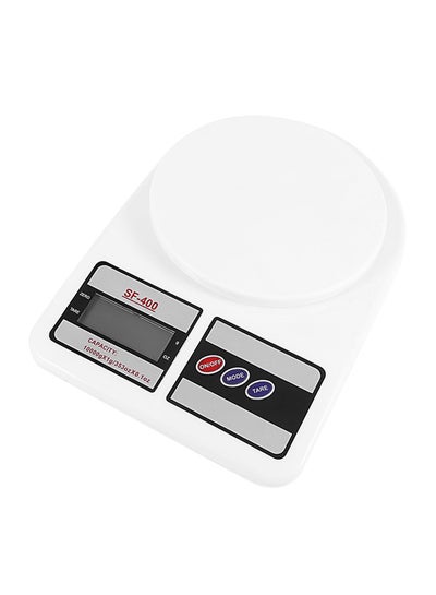 Buy Digital Electronic Balance Scale White 24 x 16.5 x 3.5cm in Egypt