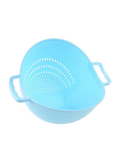 Buy Machine Basket Rice Wash Sieve Strainer Blue 25x8x2cm in Egypt