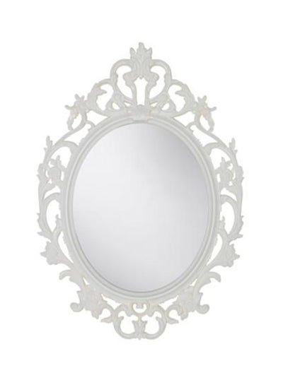 اشتري Oval mirror أبيض 67x53 سنتيمتر في الامارات