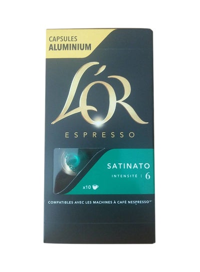 Buy Satinato Intensity 6 Espresso Coffee 10 Capsules 52grams in UAE