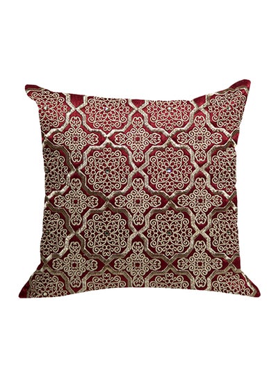 Buy Decorative Pillow Maroon 40x40cm in UAE