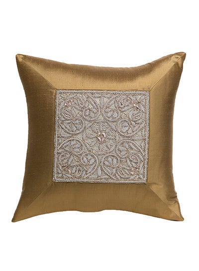 Buy Decorative Pillow Chickoo 40x40cm in UAE