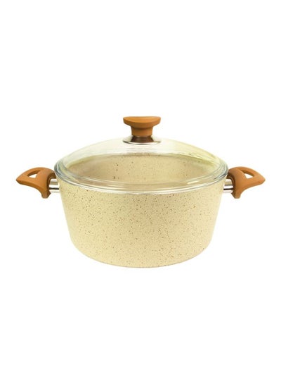 Buy Granite Cooking Pot Beige 22X11X22cm in Saudi Arabia