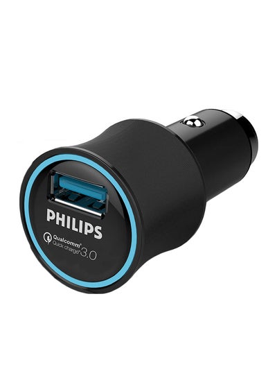 Buy USB Ultra Fast Car Charger Black in UAE