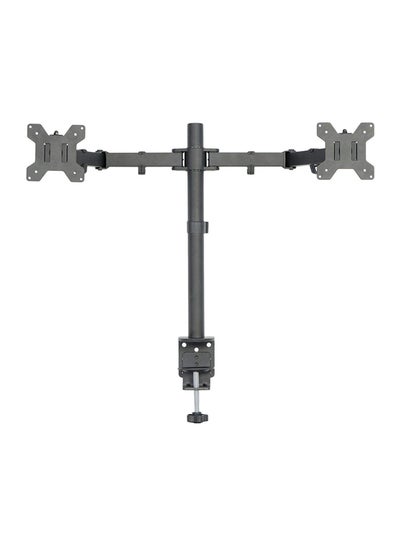 Buy Dual Monitor Desk Mount Stand Black in UAE