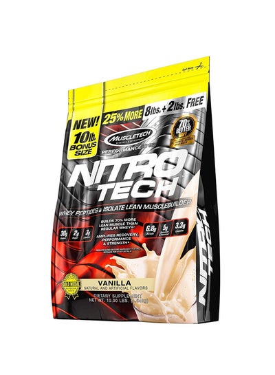 Buy Nitro Tech Protein, Vanilla, 10 Lbs, 4.54 Kg in UAE