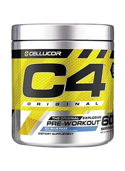 Buy C4 Original Explosive Pre-Workout - Icy Blue Raz - 60 Servings in UAE